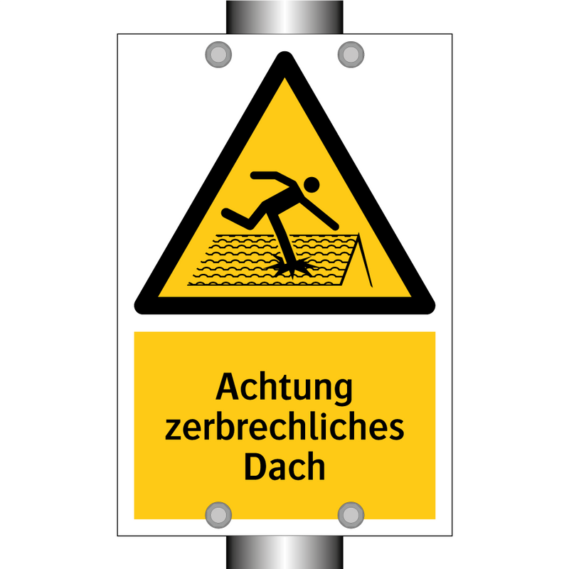 Achtung zerbrechliches Dach