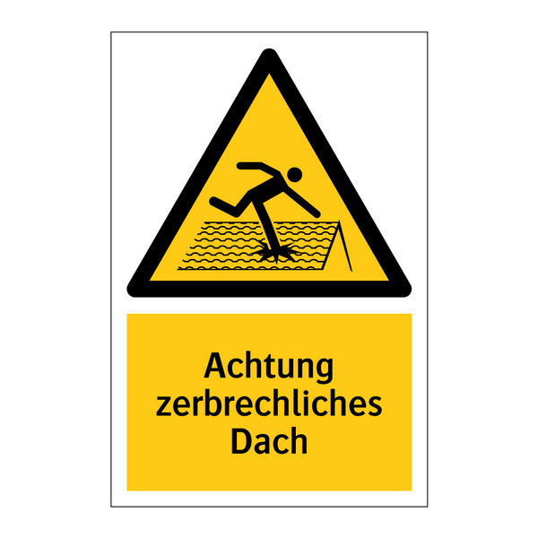 Achtung zerbrechliches Dach