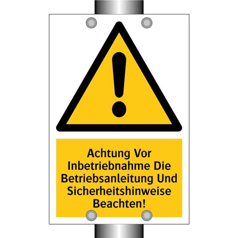 Achtung Vor Inbetriebnahme Die Betriebsanleitung Und Sicherheitshinweise Beachten!