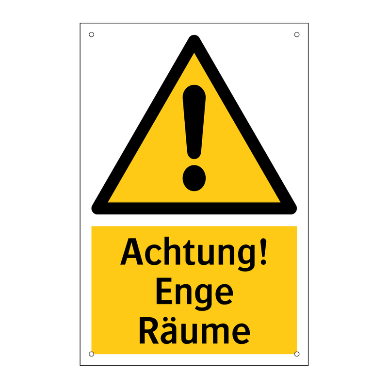 Achtung! Enge Räume