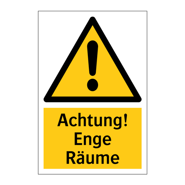 Achtung! Enge Räume