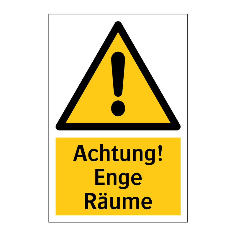 Achtung! Enge Räume