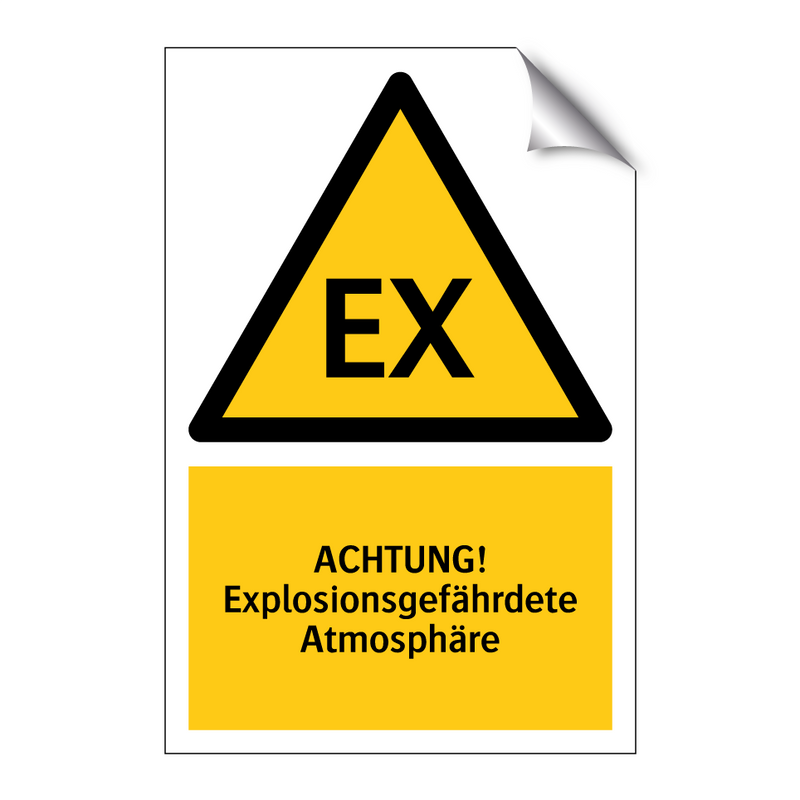 ACHTUNG! Explosionsgefährdete Atmosphäre