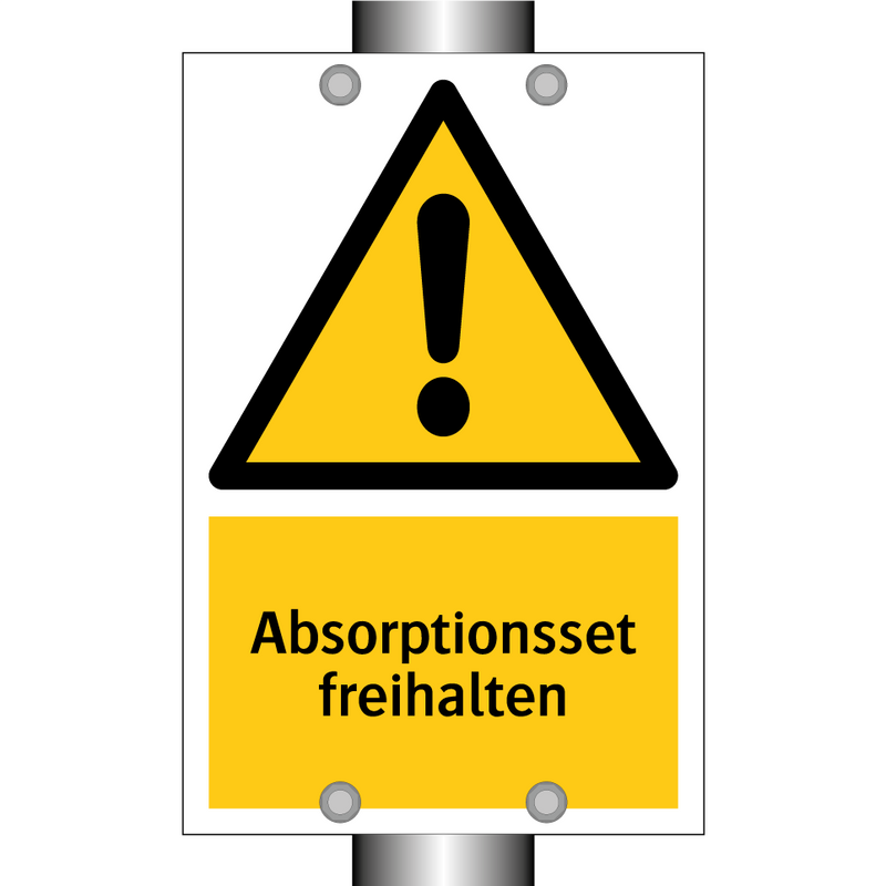 Absorptionsset freihalten