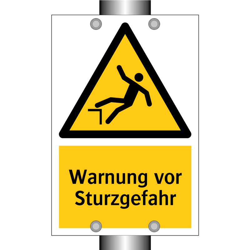 Warnung vor Sturzgefahr