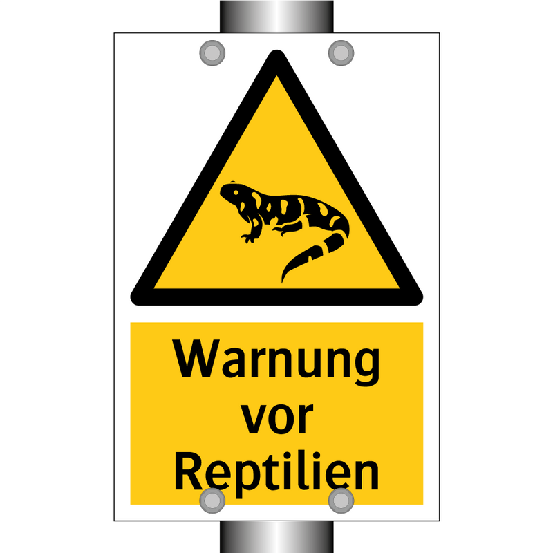 Warnung vor Reptilien