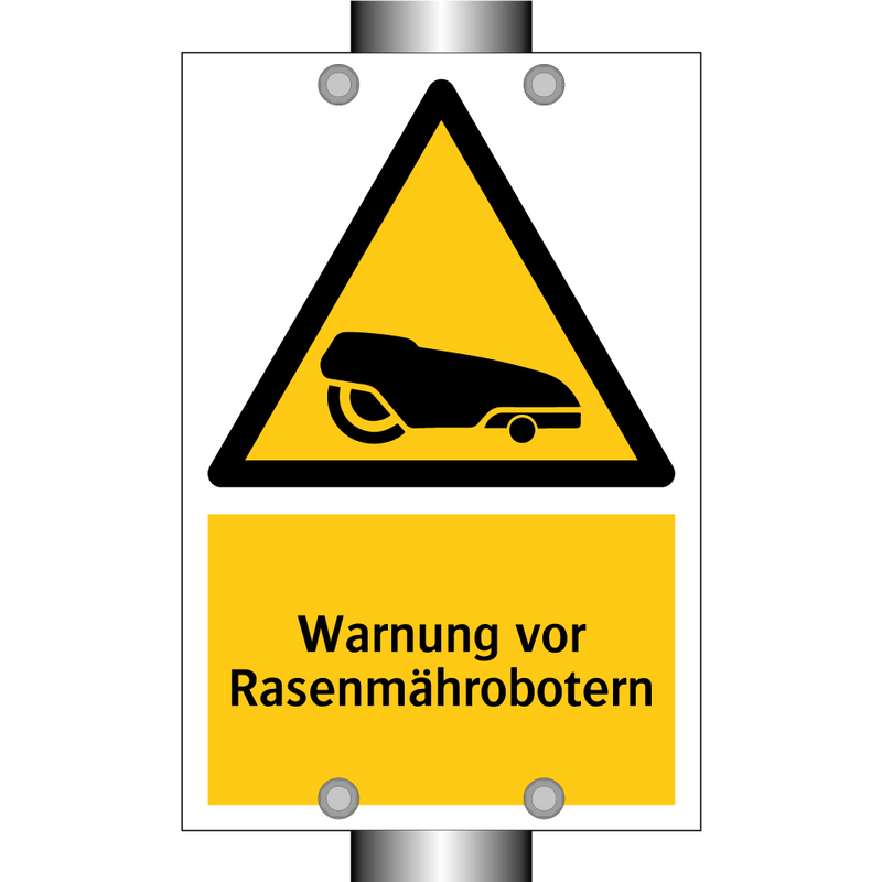 Warnung vor Rasenmährobotern