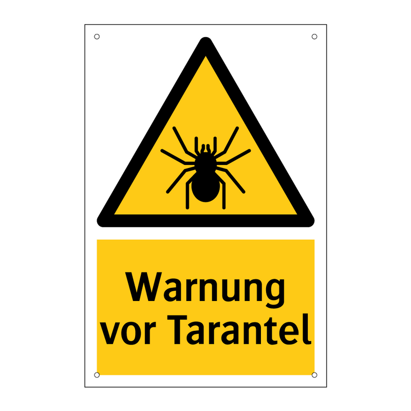 Warnung vor Tarantel