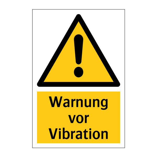 Warnung vor Vibration