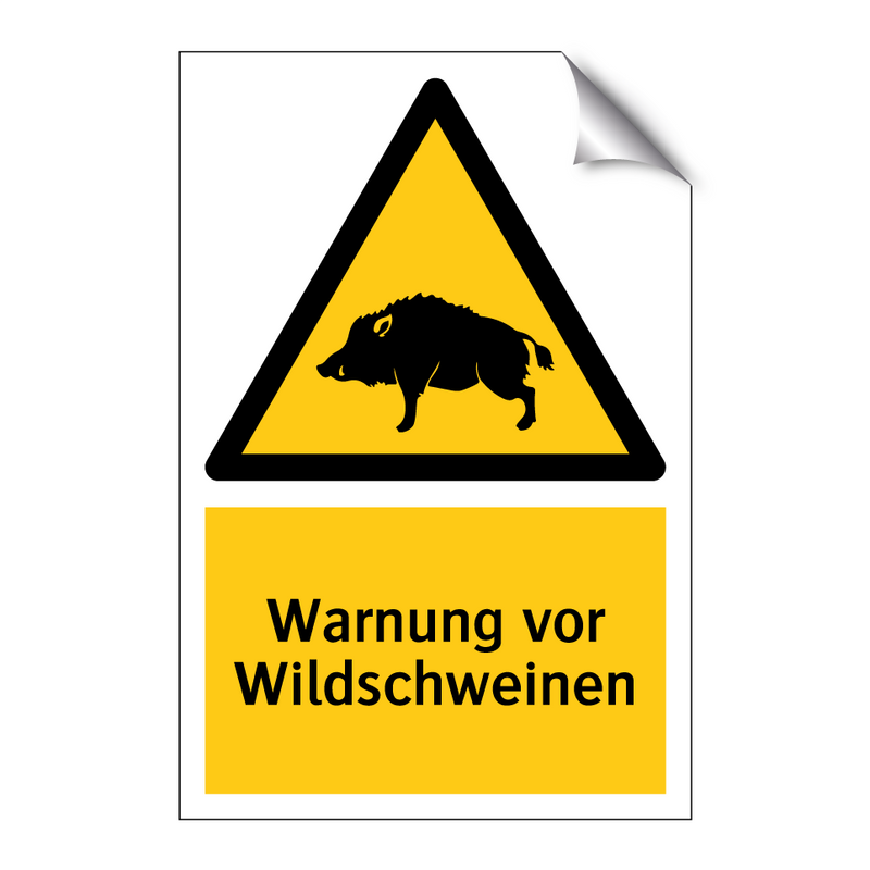 Warnung vor Wildschweinen