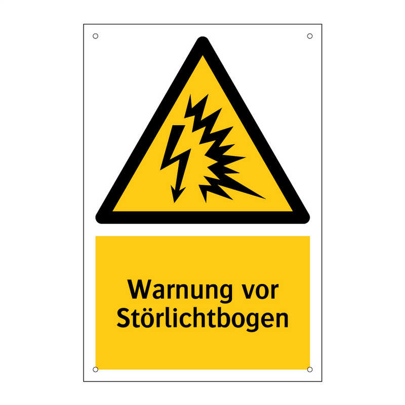 Warnung vor Störlichtbogen