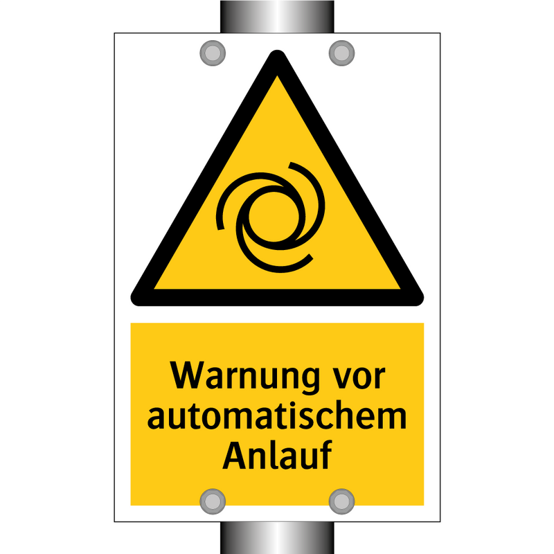 Warnung vor automatischem Anlauf