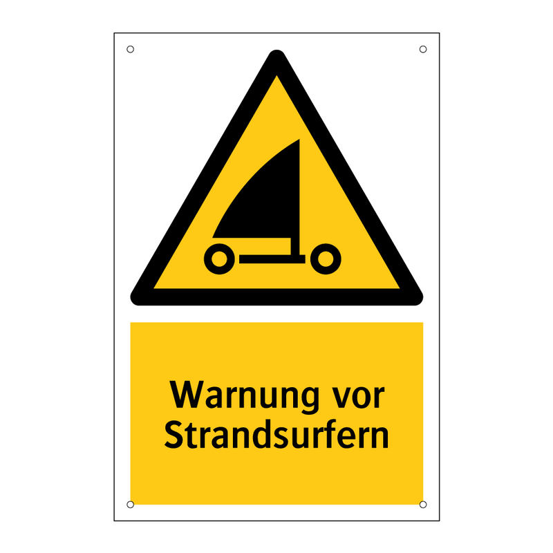 Warnung vor Strandsurfern