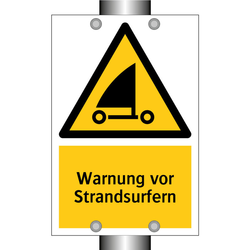 Warnung vor Strandsurfern