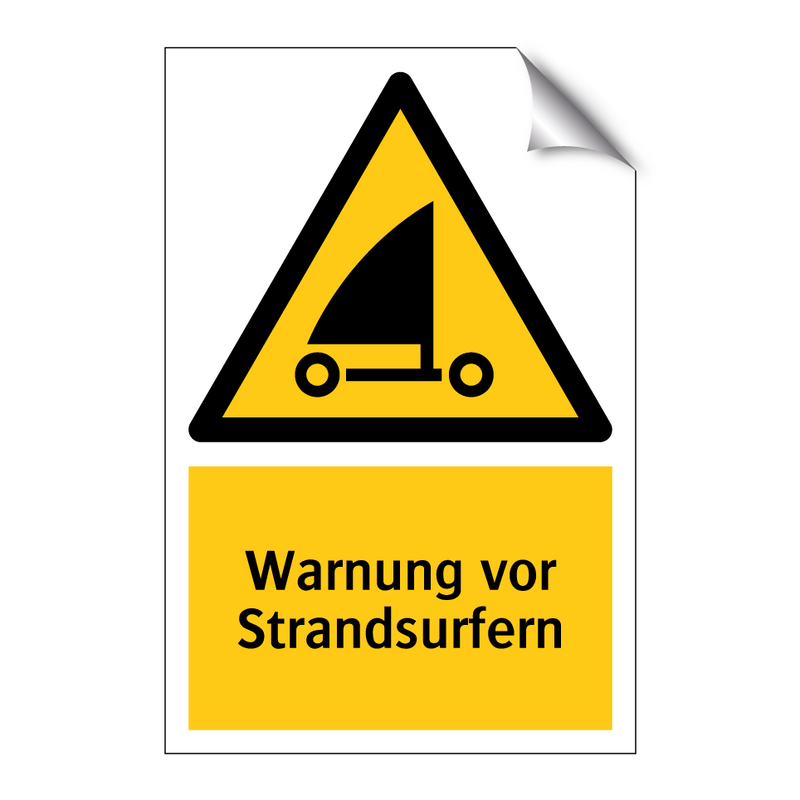 Warnung vor Strandsurfern