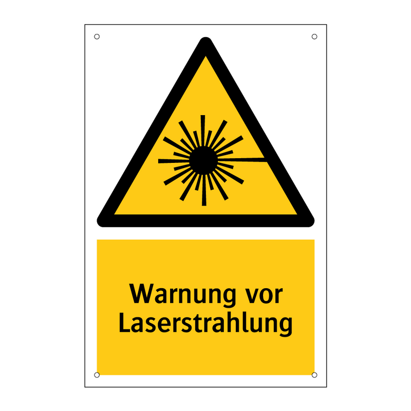 Warnung vor Laserstrahlung