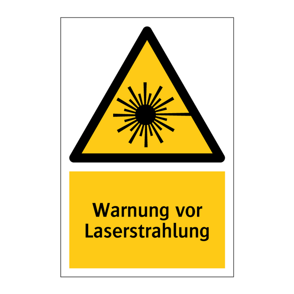 Warnung vor Laserstrahlung