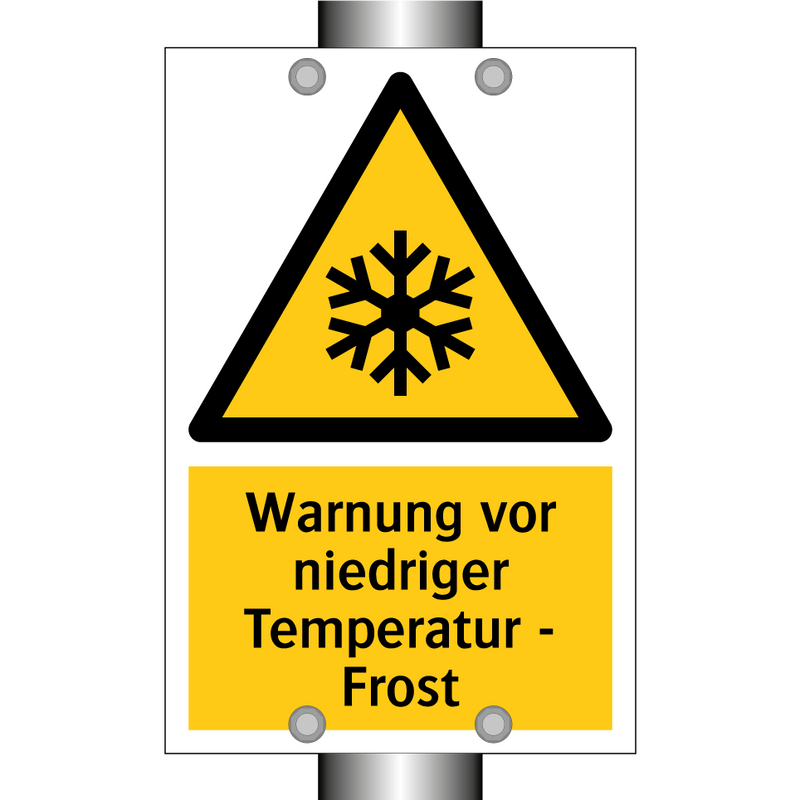 Warnung vor niedriger Temperatur - Frost