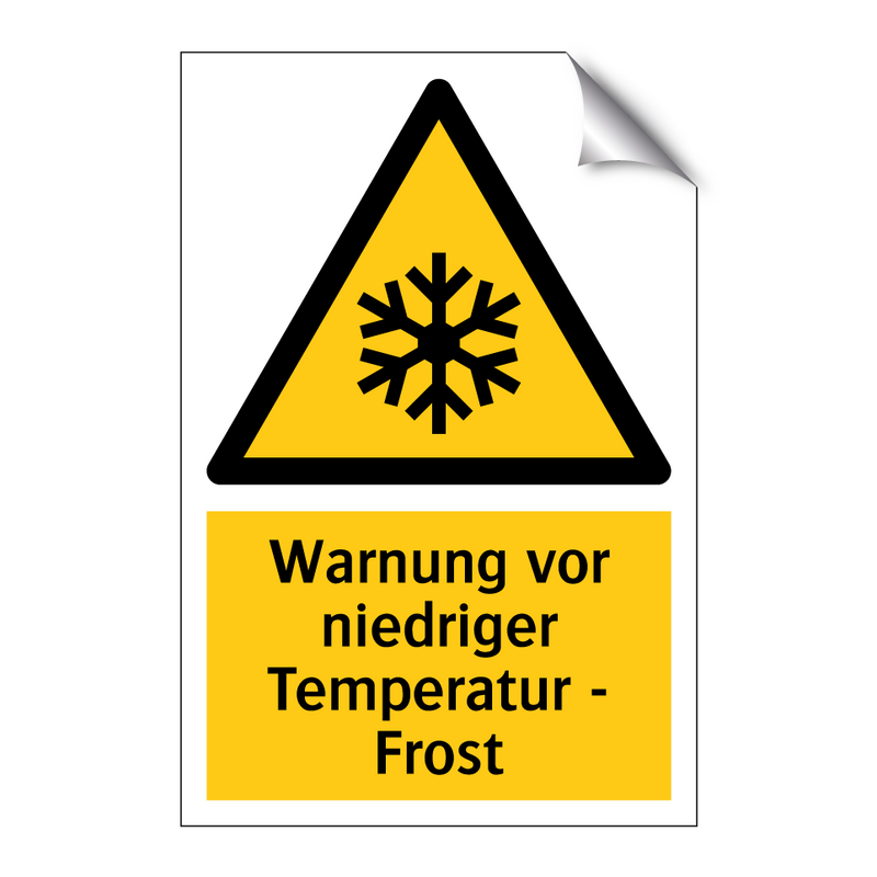 Warnung vor niedriger Temperatur - Frost