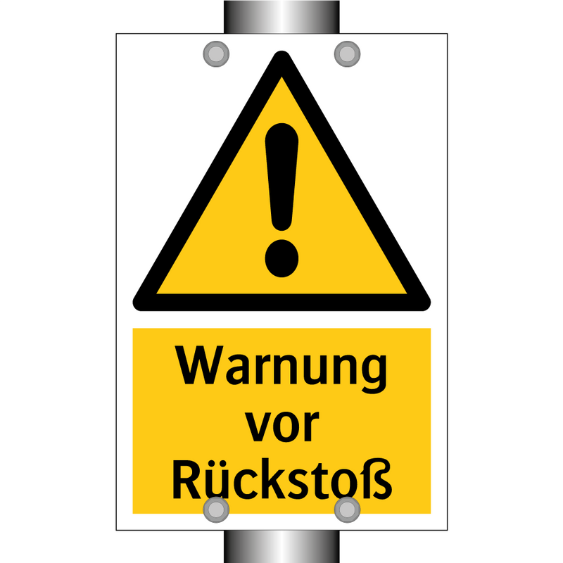 Warnung vor Rückstoß