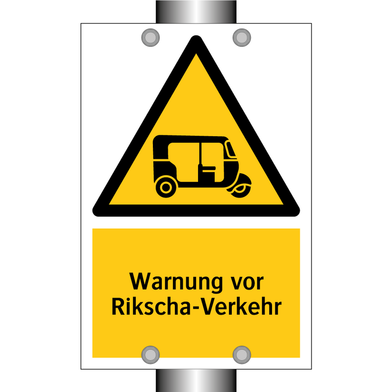 Warnung vor Rikscha-Verkehr