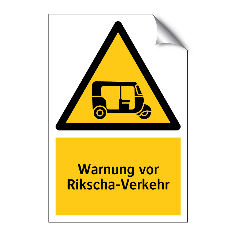 Warnung vor Rikscha-Verkehr