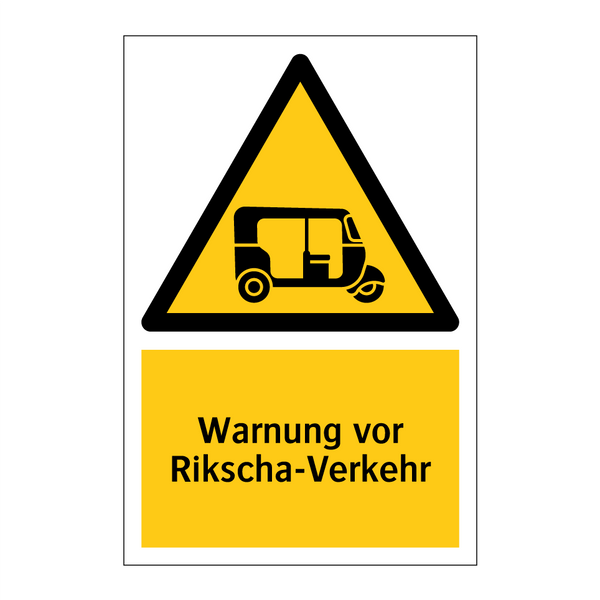 Warnung vor Rikscha-Verkehr