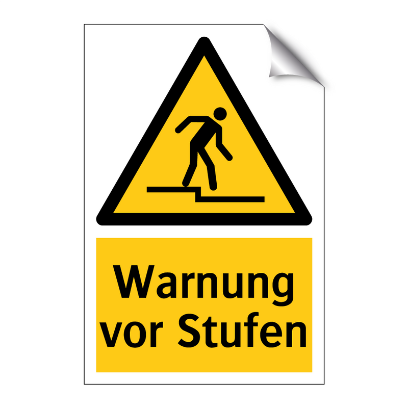 Warnung vor Stufen