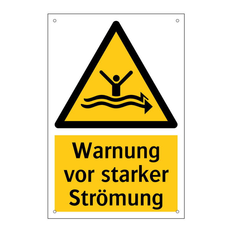 Warnung vor starker Strömung