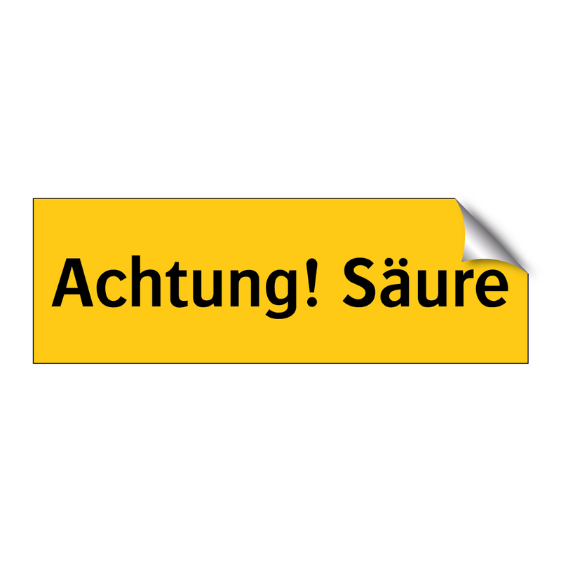 Achtung! Säure