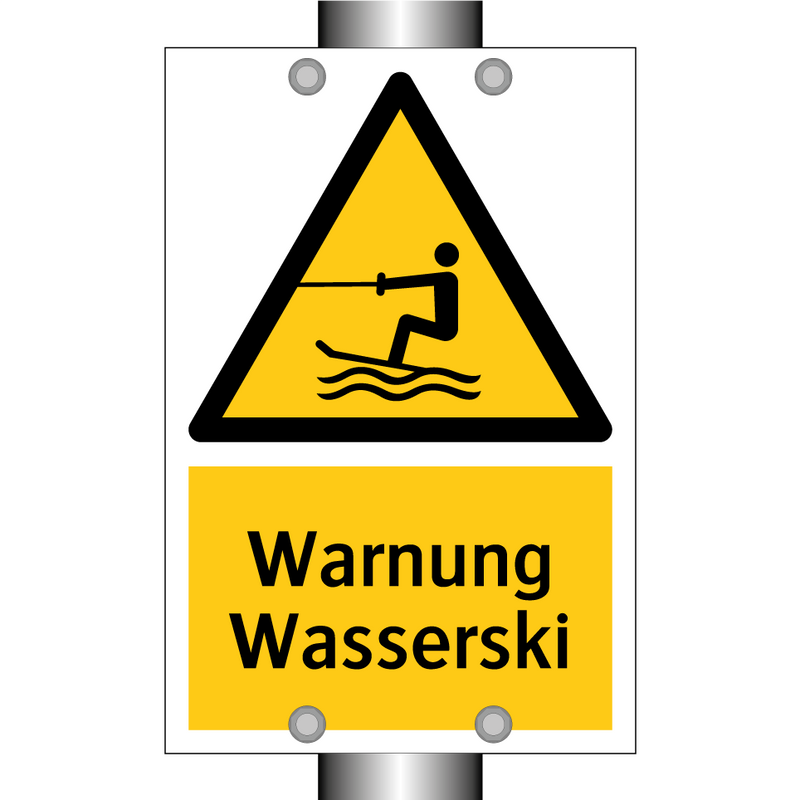 Warnung Wasserski