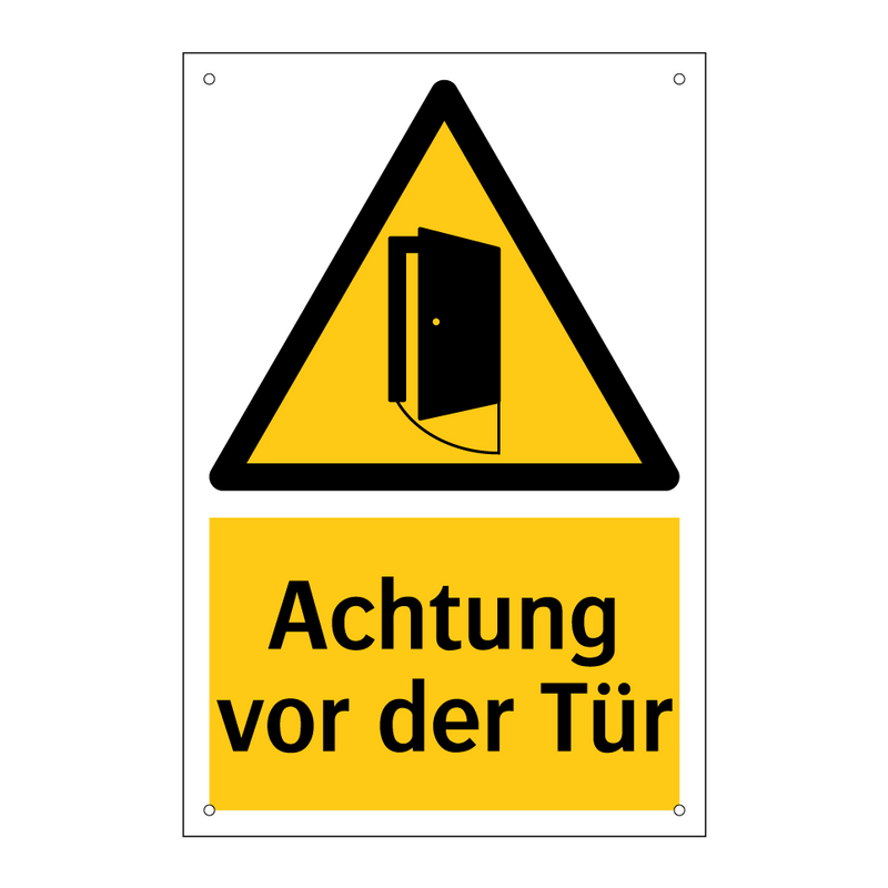 Achtung vor der Tür