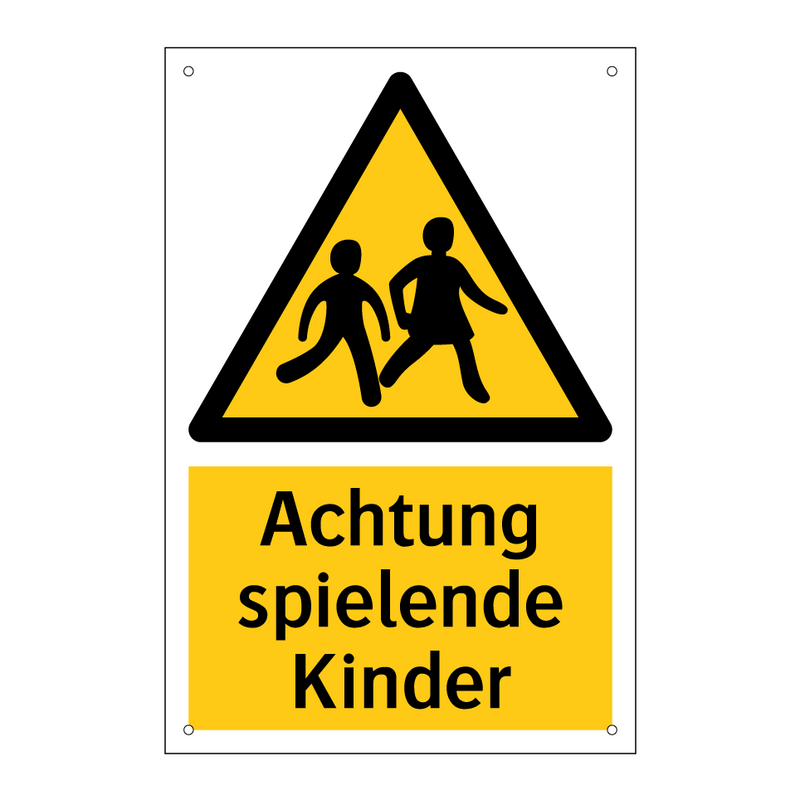 Achtung spielende Kinder