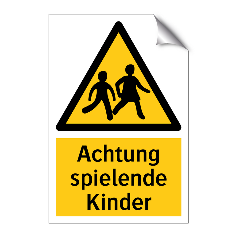 Achtung spielende Kinder