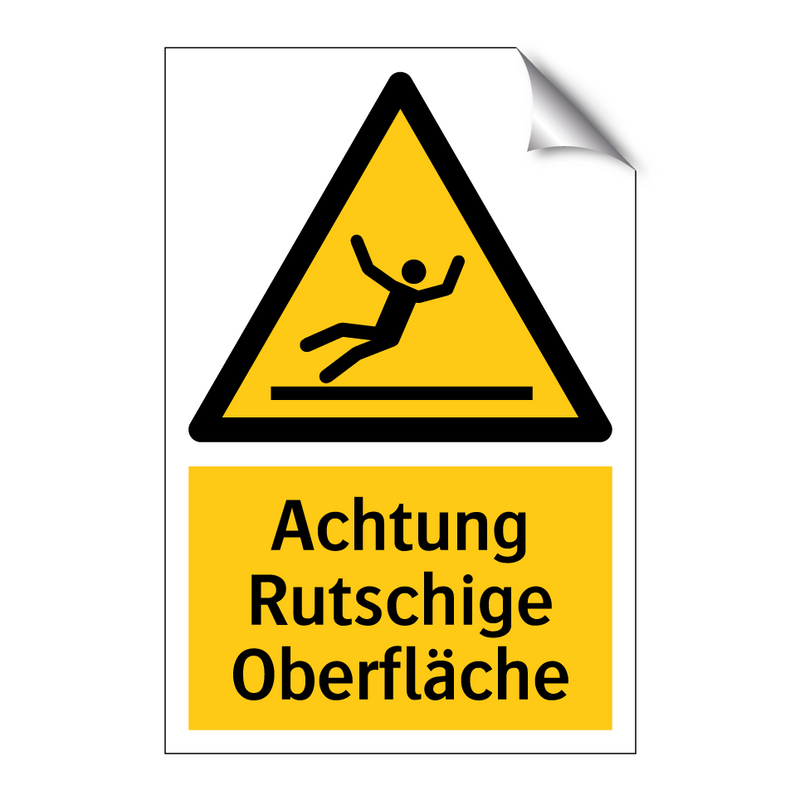 Achtung Rutschige Oberfläche