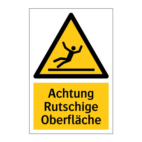 Achtung Rutschige Oberfläche