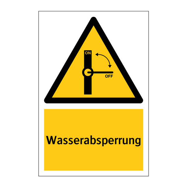 Wasserabsperrung