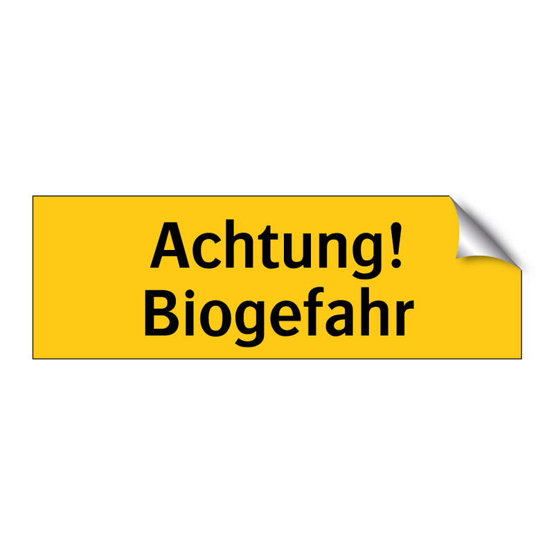 Achtung! Biogefahr