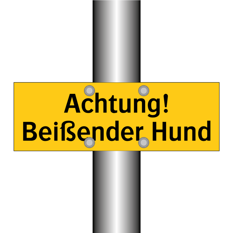 Achtung! Beißender Hund