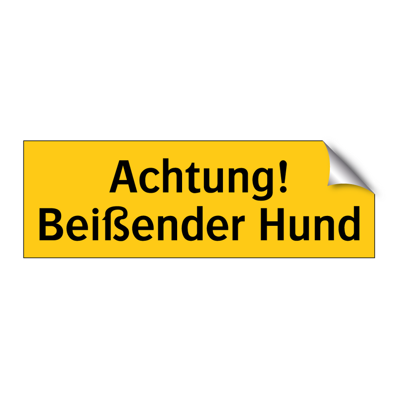 Achtung! Beißender Hund