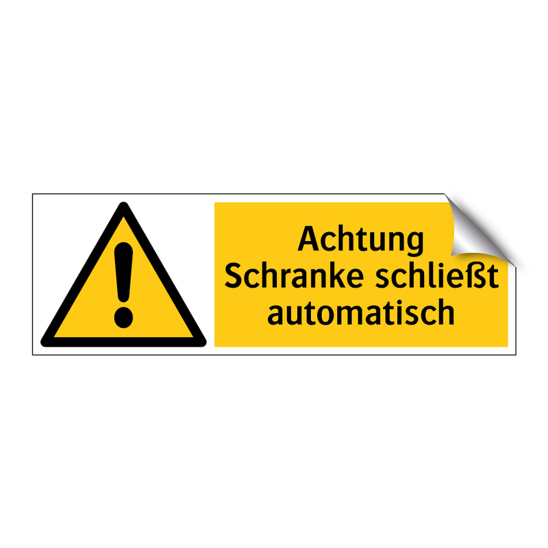 Achtung Schranke schließt automatisch