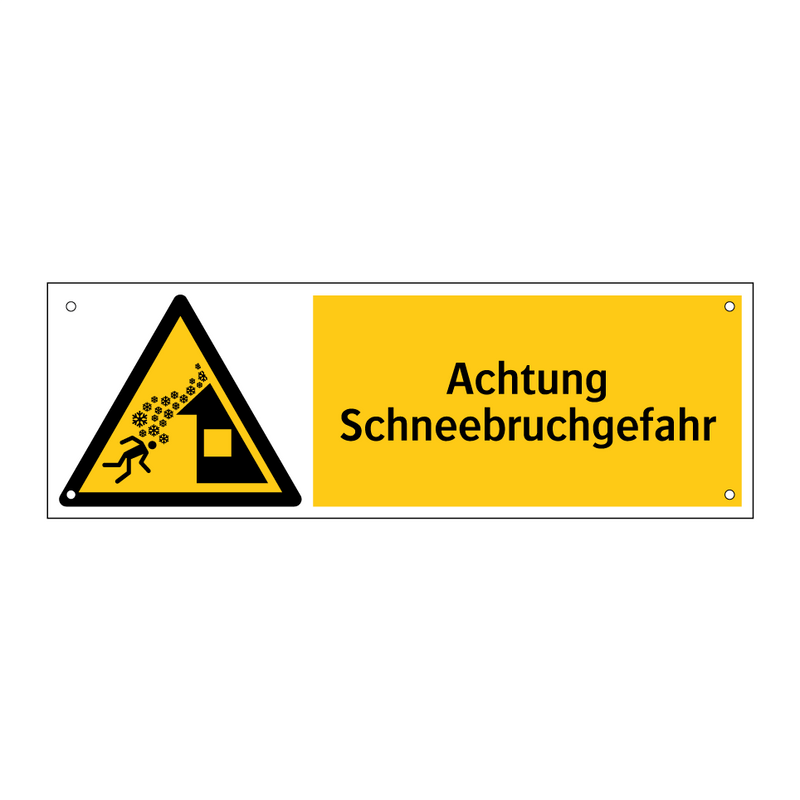 Achtung Schneebruchgefahr