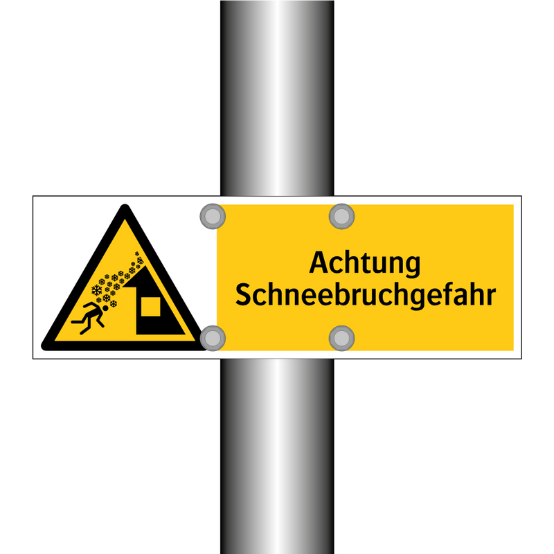 Achtung Schneebruchgefahr