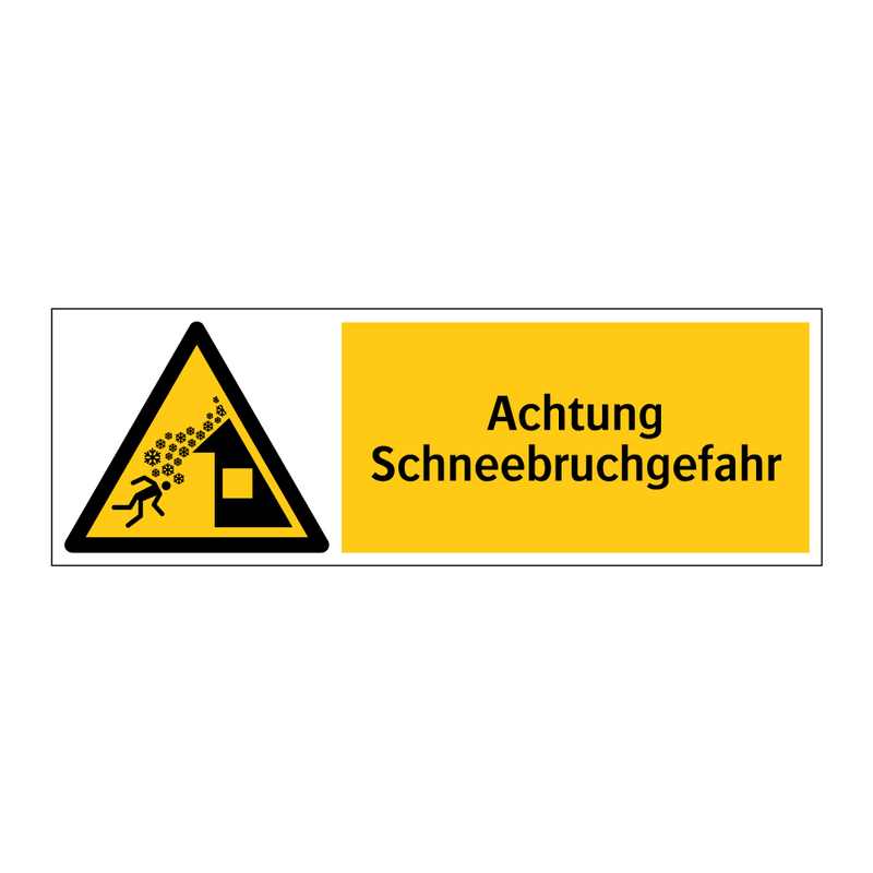 Achtung Schneebruchgefahr