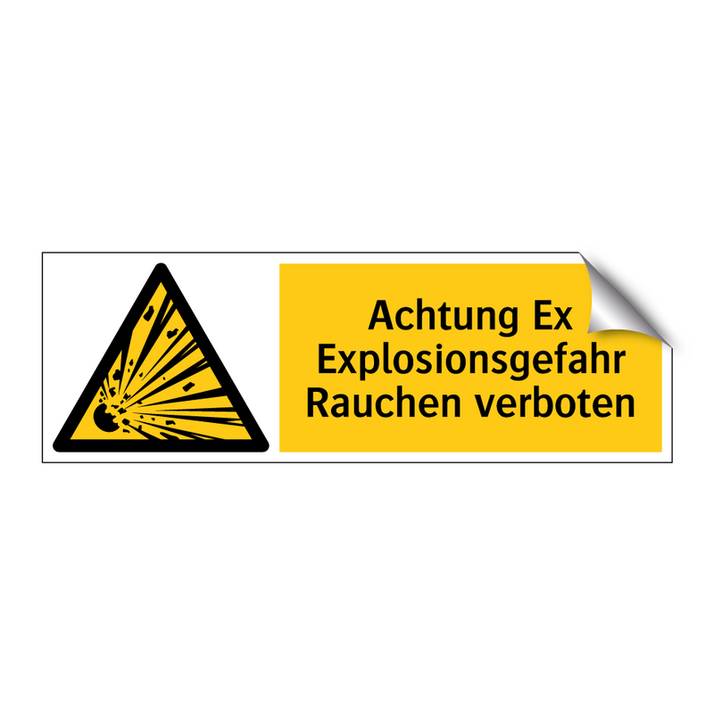 Achtung Ex Explosionsgefahr Rauchen verboten