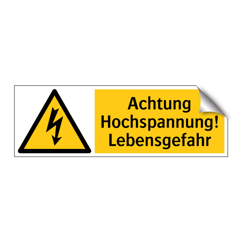 Achtung Hochspannung! Lebensgefahr