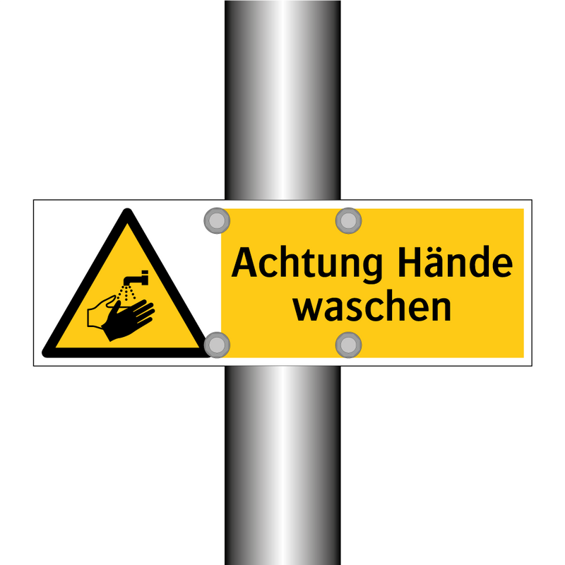 Achtung Hände waschen