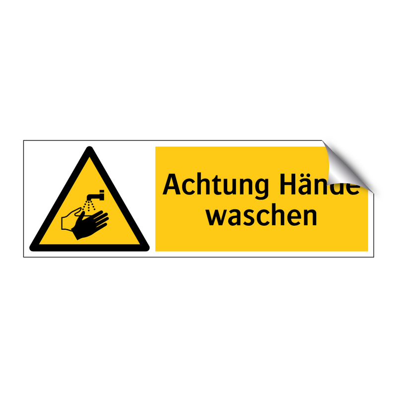 Achtung Hände waschen