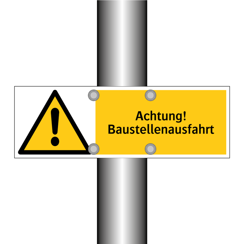 Achtung! Baustellenausfahrt