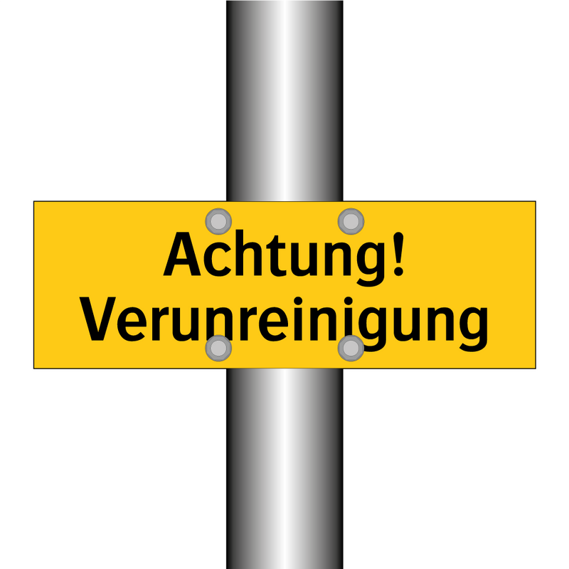 Achtung! Verunreinigung